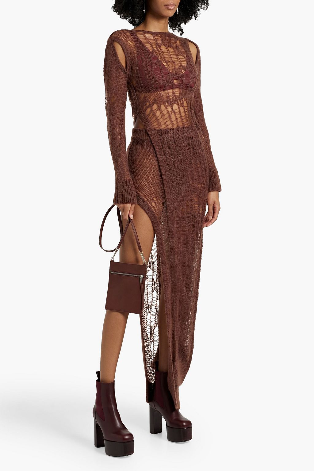 RICK OWENS Spider open-knit top