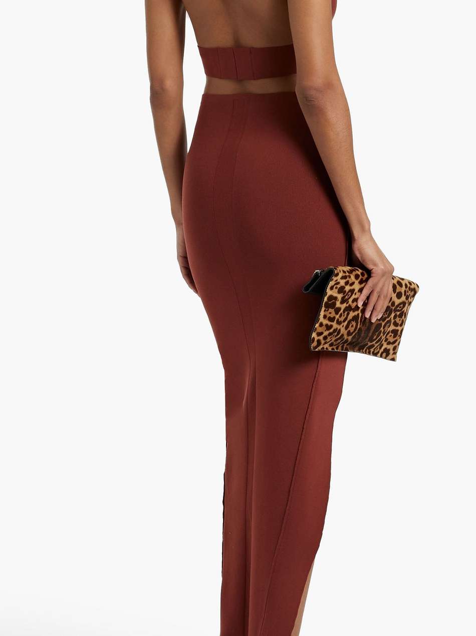sling cutout stretch-knit bra top