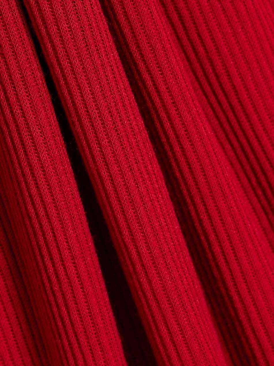 skorpio ribbed-knit midi dress