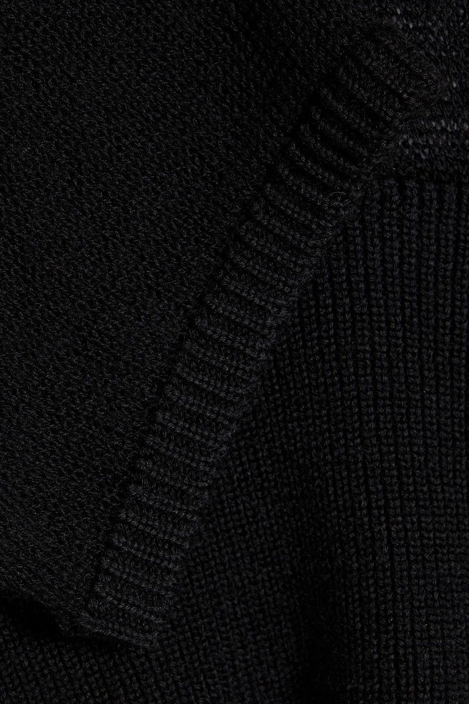 Shop Rick Owens Cropped Wool Top In Black