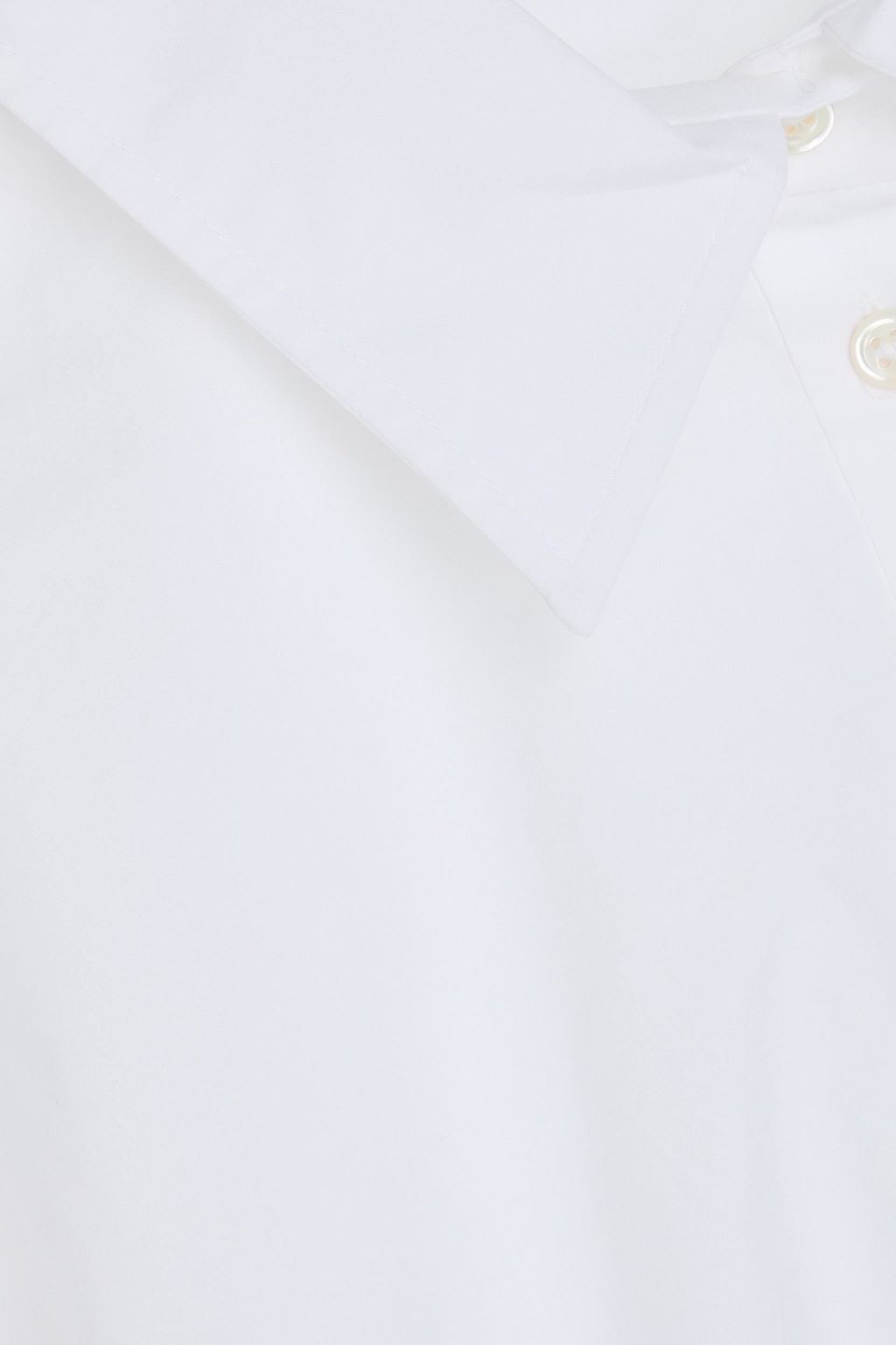 SANDRO Cropped cotton-poplin shirt