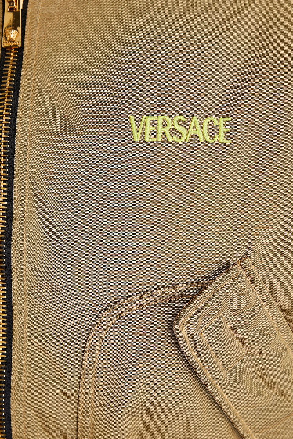 VERSACE PRINTED SHELL BOMBER JACKET