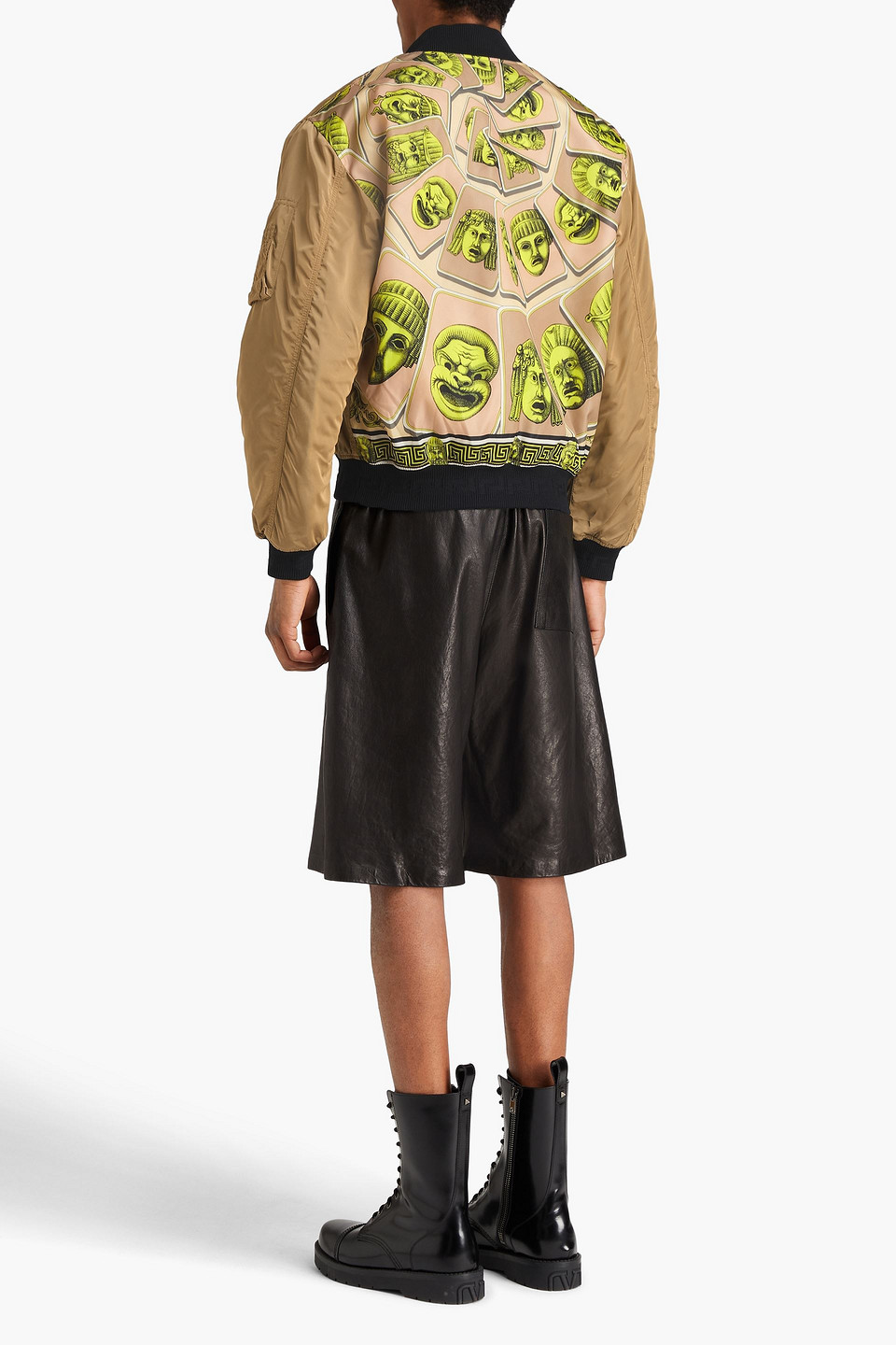 VERSACE PRINTED SHELL BOMBER JACKET