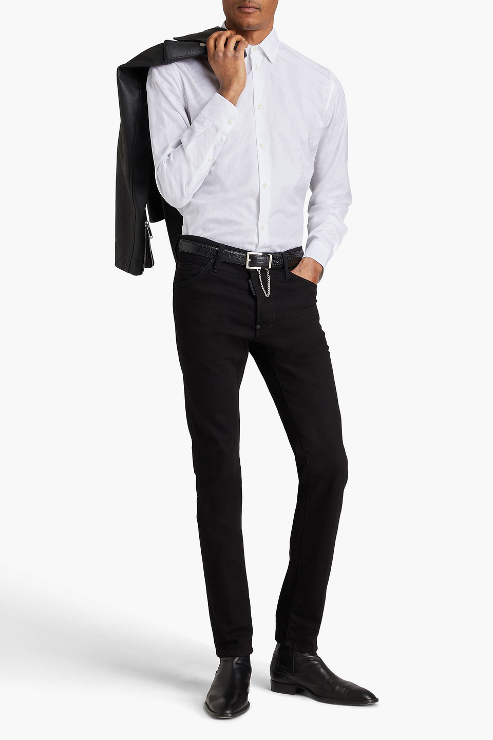 VERSACE COTTON-JACQUARD SHIRT