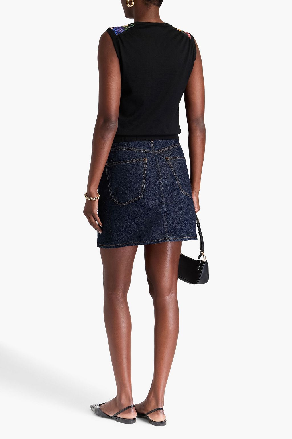 DOLCE&GABBANA Printed cashmere and silk-blend vest
