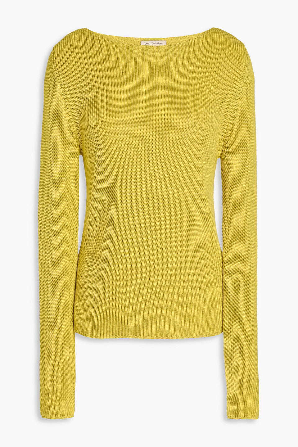 Gentryportofino Pullover Aus Einer Seiden-baumwollmischung In Lindgrün
