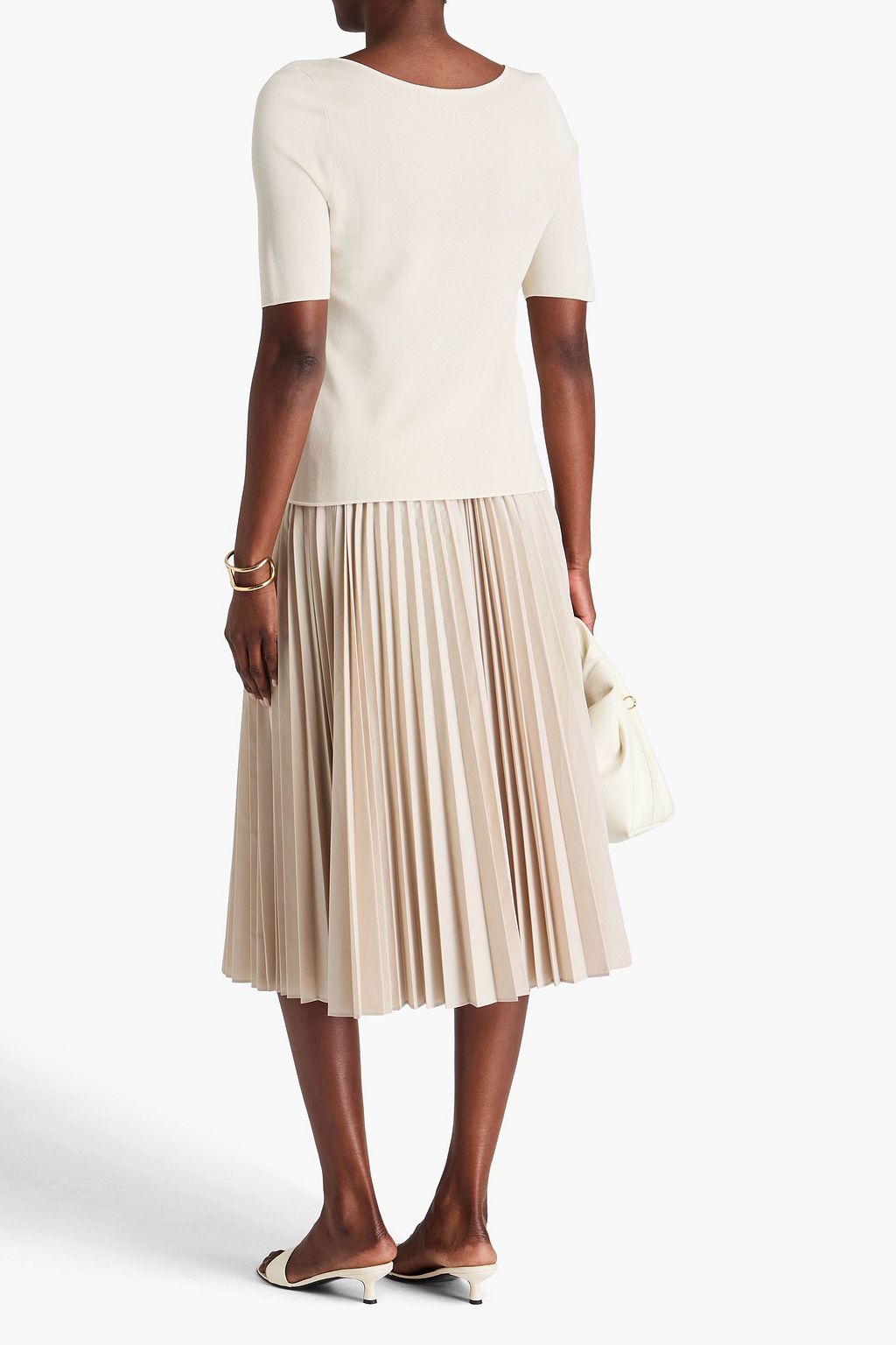 GENTRYPORTOFINO Metallic knitted Top