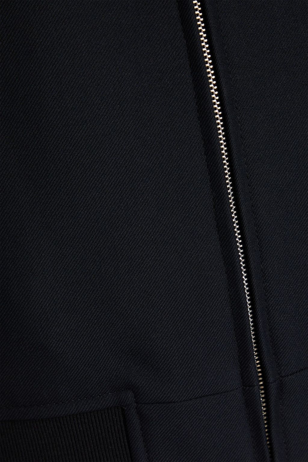 SANDRO Wool-blend twill bomber jacket