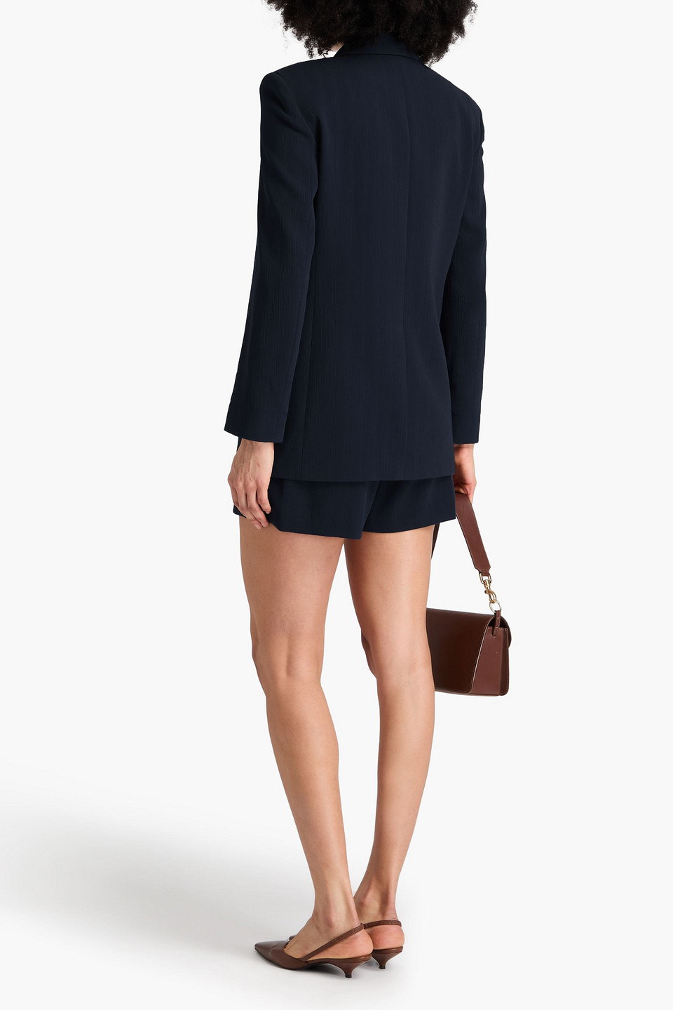  Theory - Blazer Aus Krepon - Blau - Us 8 