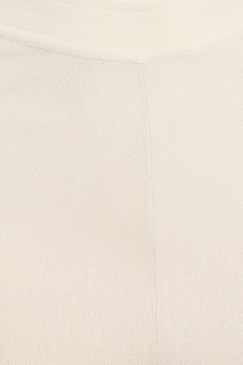 GENTRYPORTOFINO 메탈릭 니트 플레어 팬츠