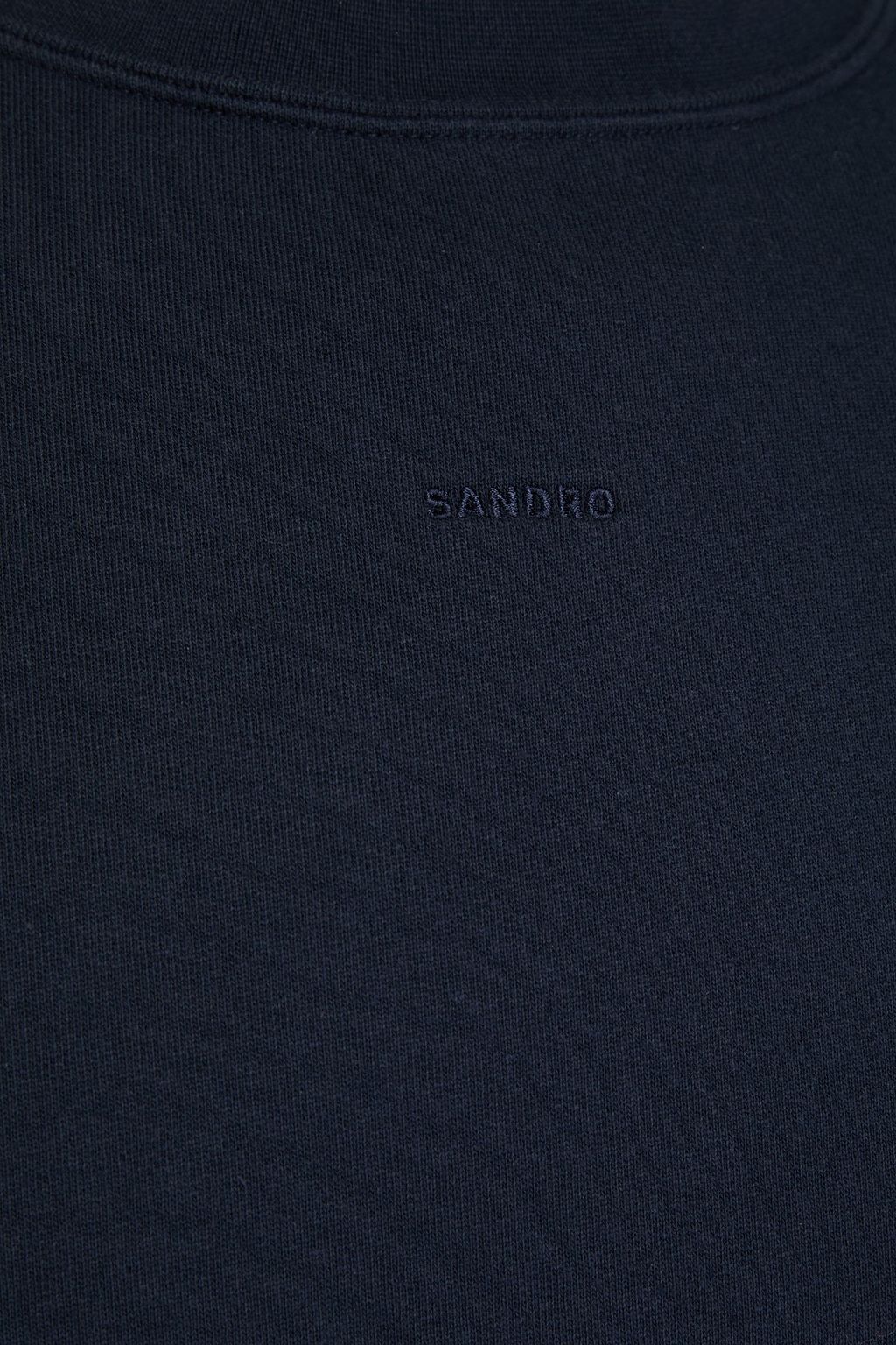 SANDRO Cotton-fleece sweatshirt