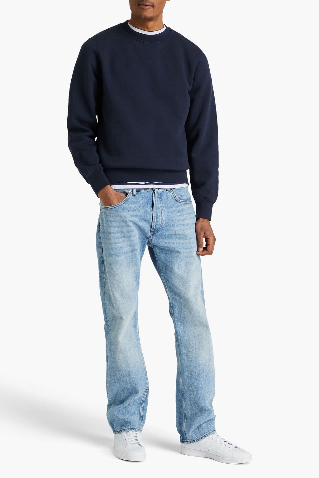 SANDRO Cotton-fleece sweatshirt