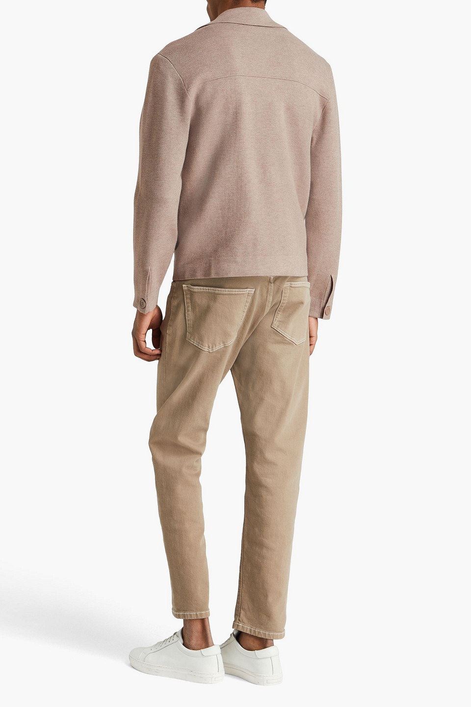 Sandro Strickcardigan In Graubraun