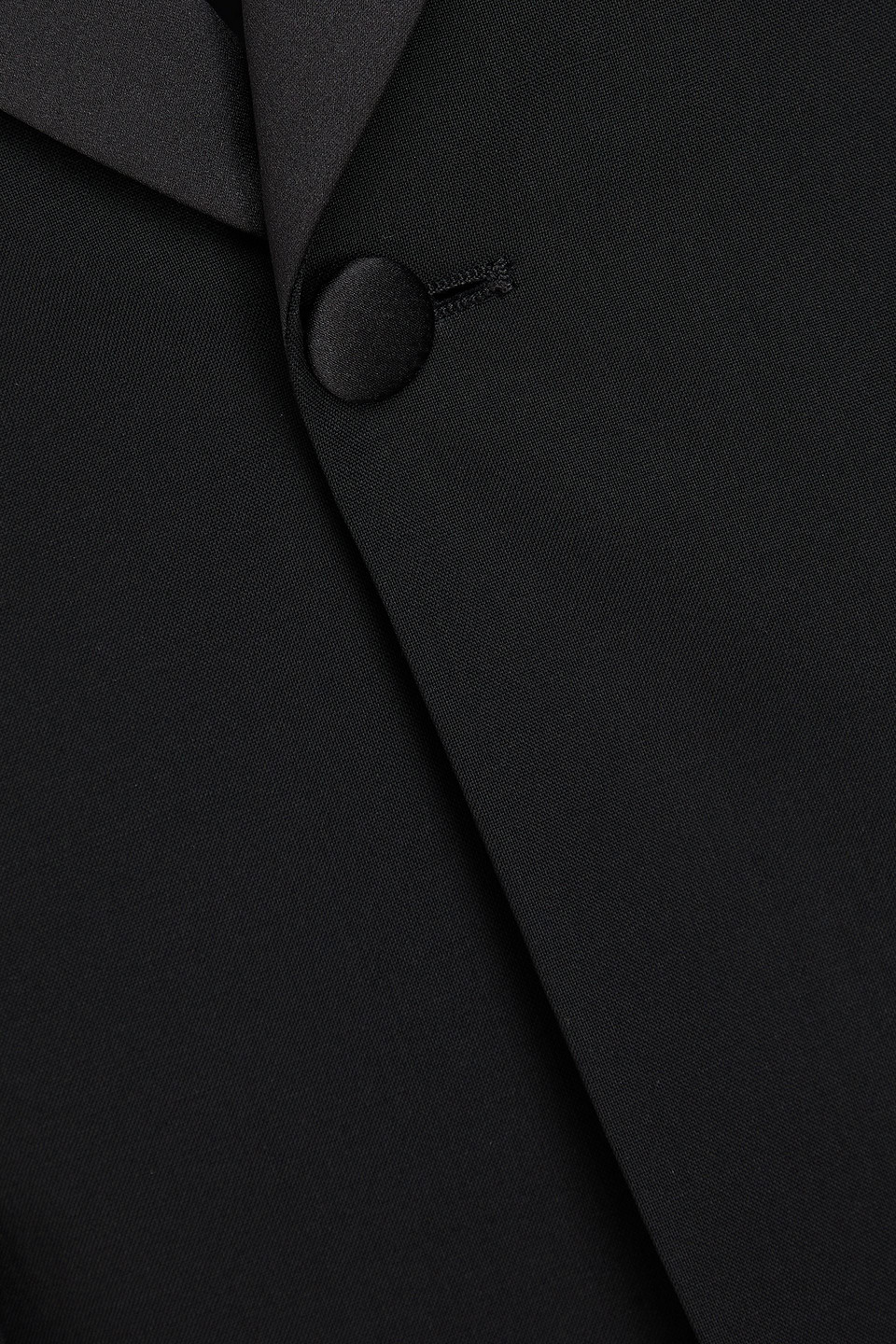 Sandro Smokingjacke Aus Einer Woll-mohairmischung In Schwarz