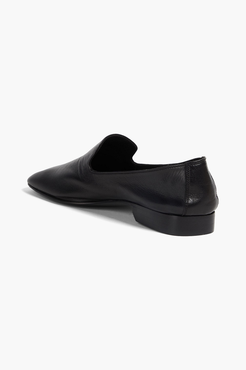 Sandro Loafers Aus Leder In Schwarz