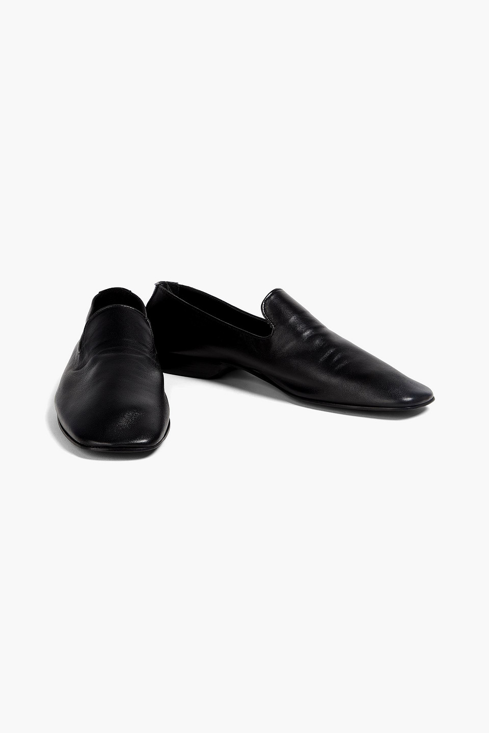 Sandro Loafers Aus Leder In Schwarz