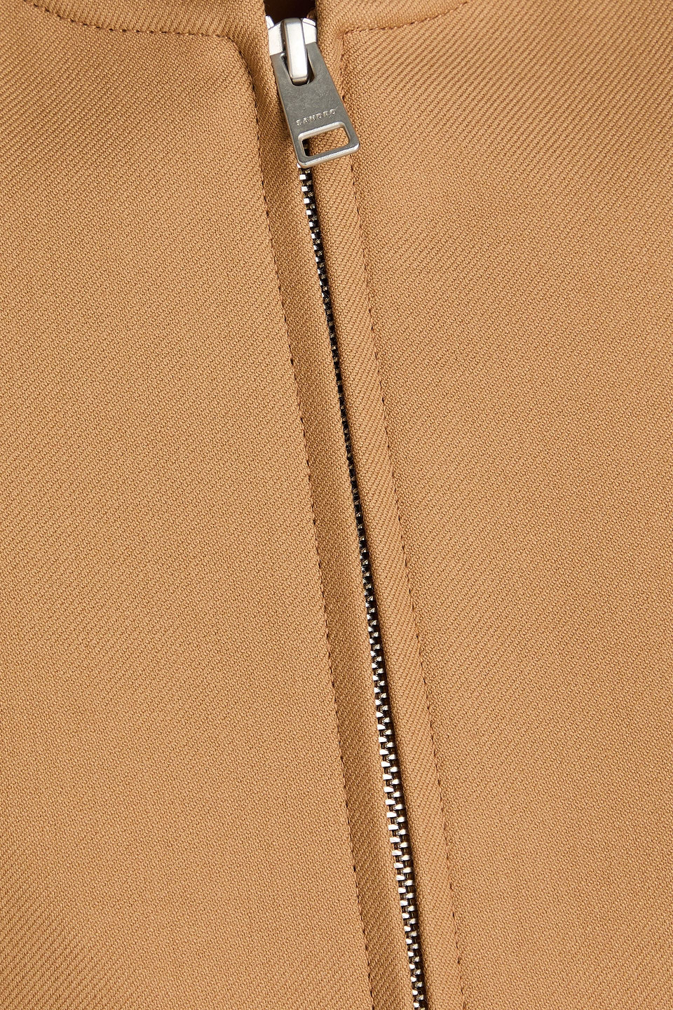 Sandro Bomberjacke Aus Twill Aus Einer Wollmischung In Camelfarben
