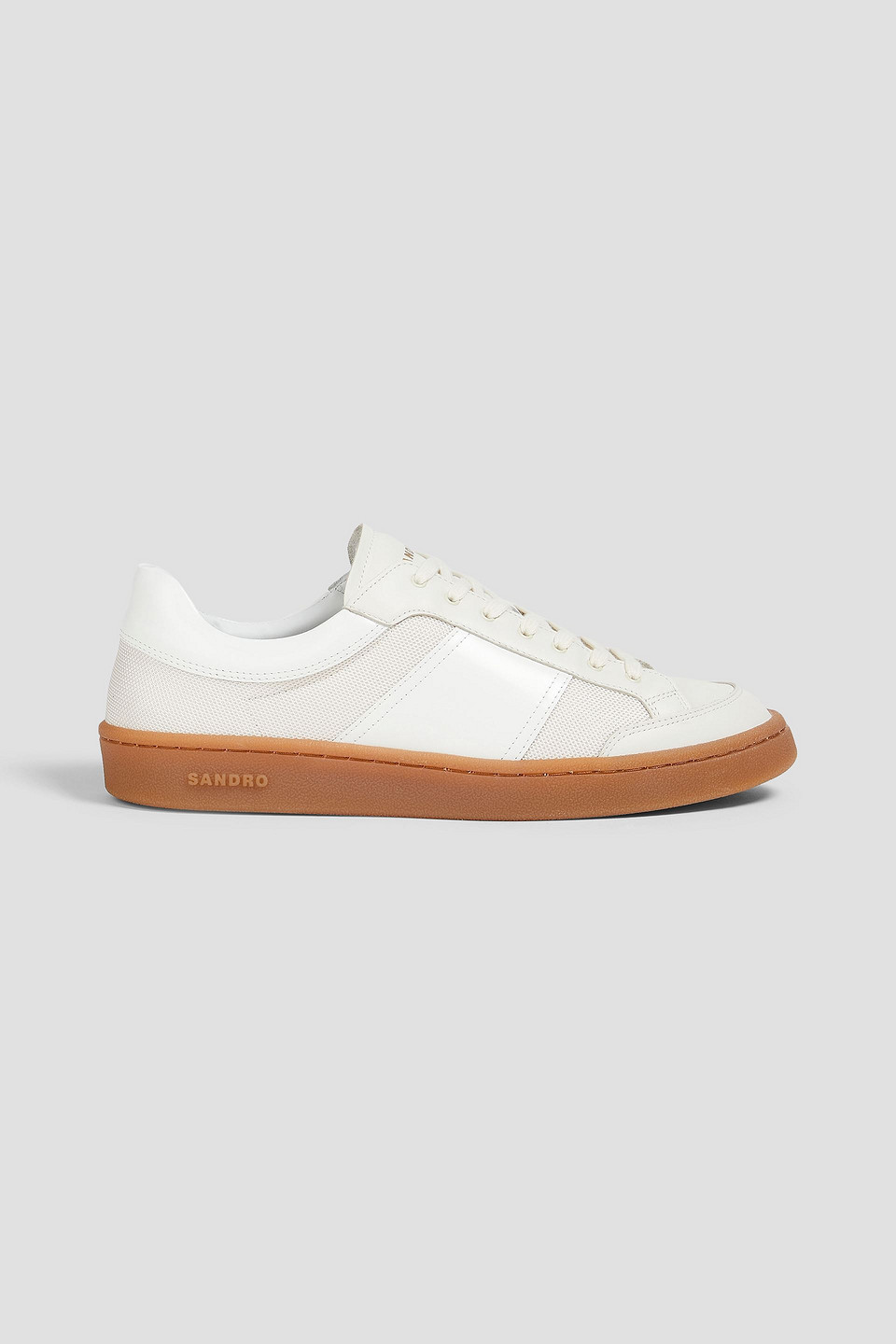 Sandro Trainers Aus Mesh Und Leder In Naturfarben
