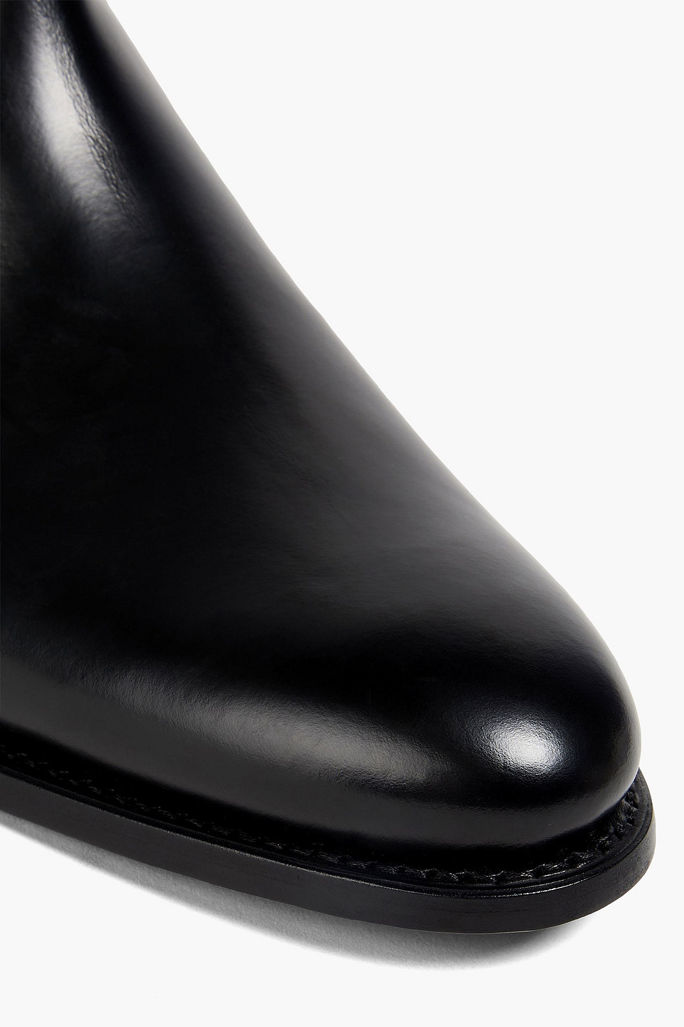 Sandro Chelsea Boots Aus Glanzleder In Schwarz