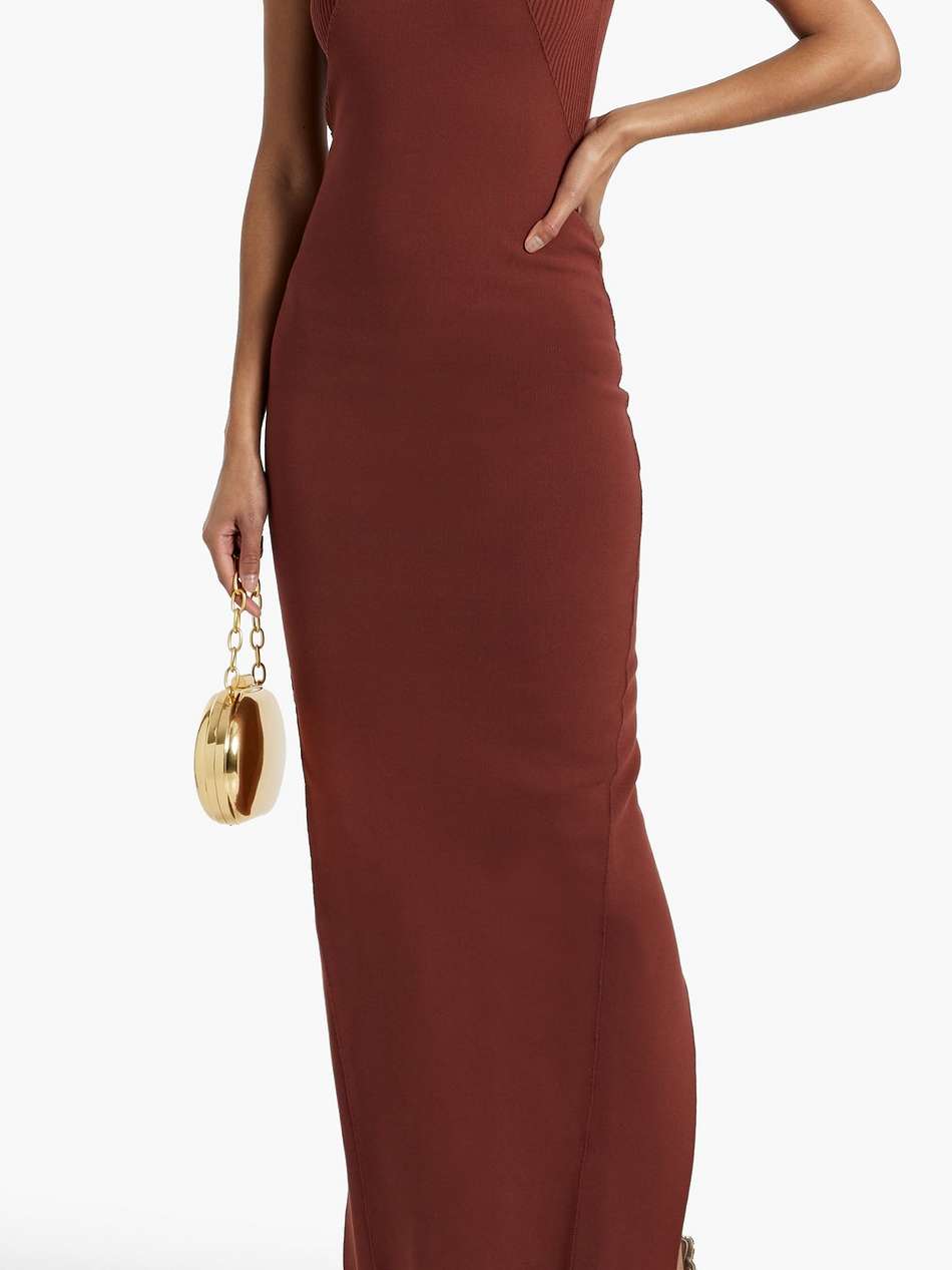 stretch-knit maxi dress