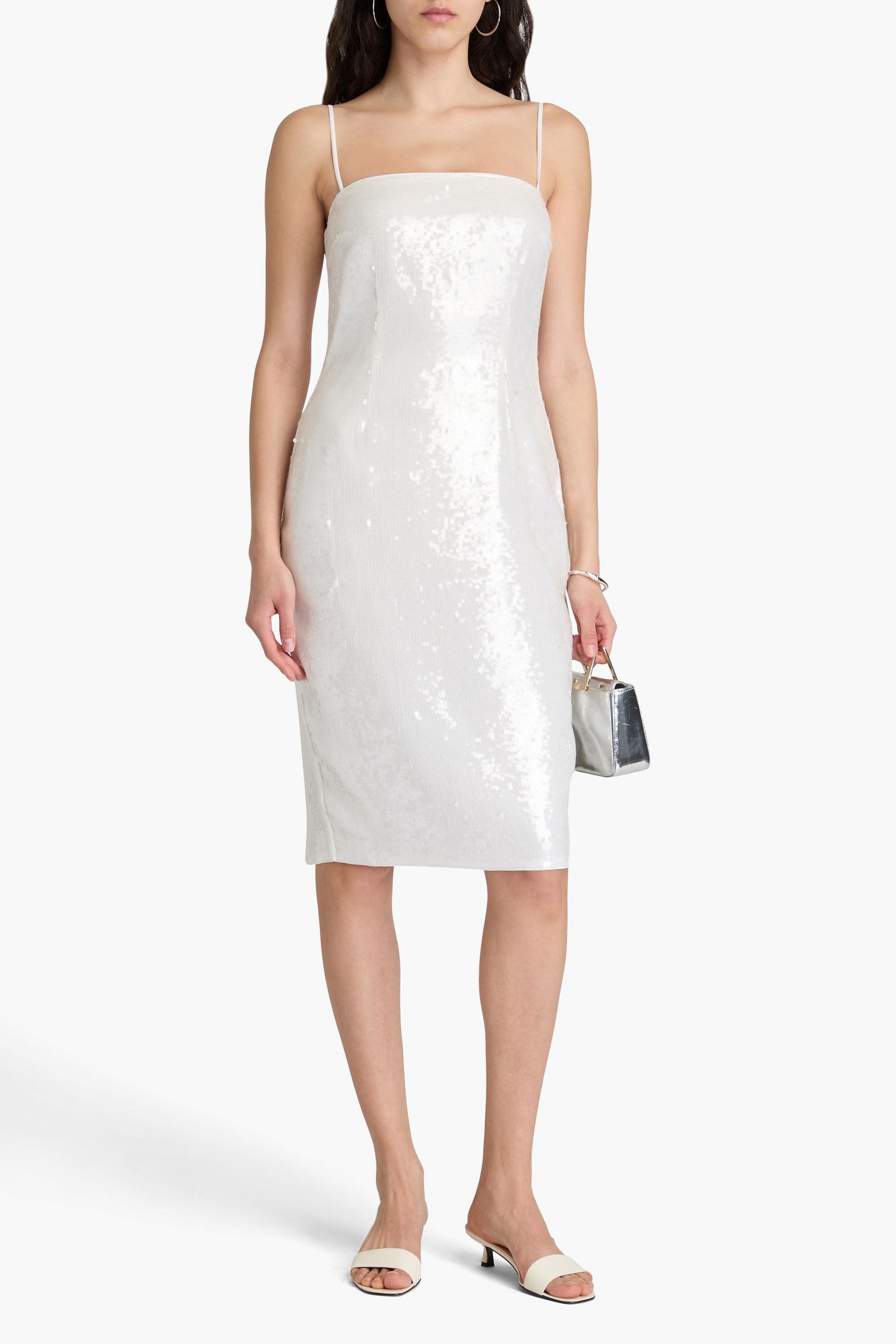 Theory Sequined woven dress