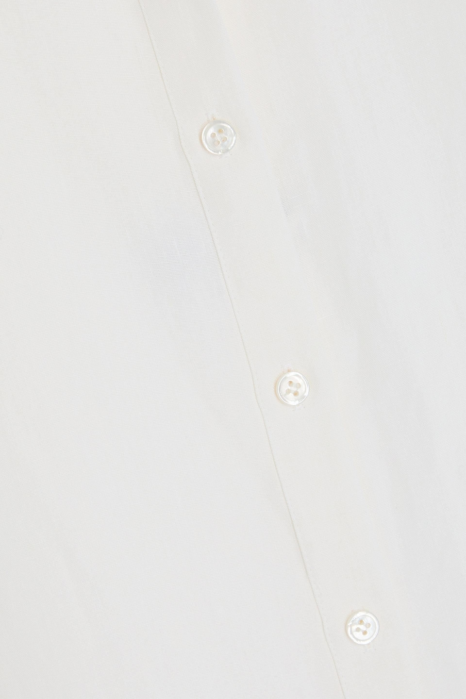 Theory Linen Midi Shirt Dress In Elfenbein