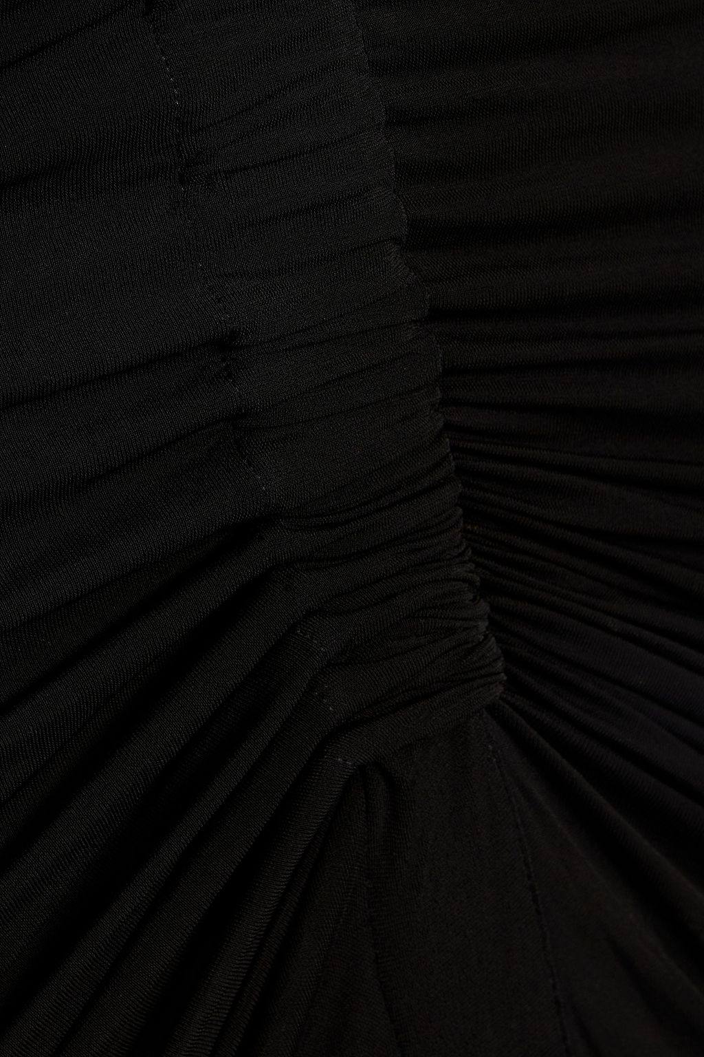 RICK OWENS Shrimp ruched cupro-jersey midi skirt