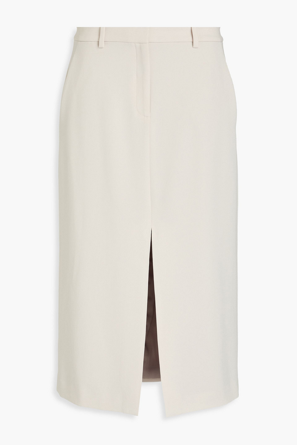 Crepe midi pencil skirt