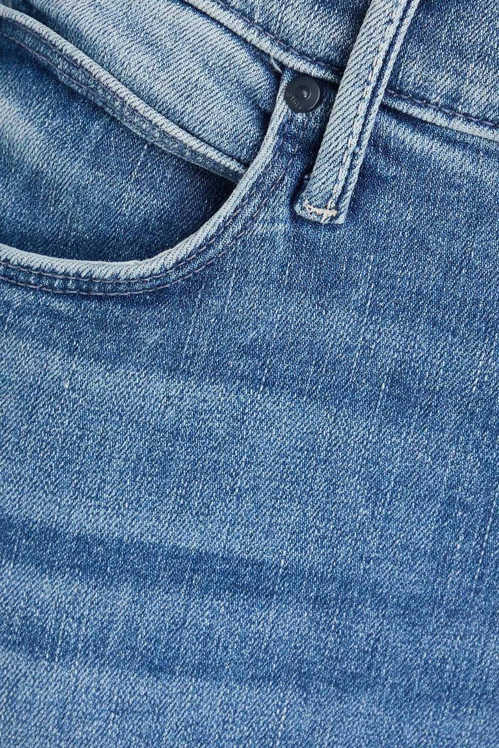 MOTHER جينز بأرجل ضيقة وخصر عالٍ بنمط "وي آر ذا أنيمالز"