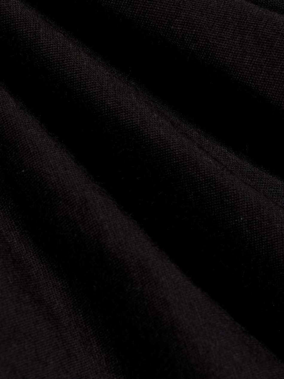 harness draped cotton-jersey top