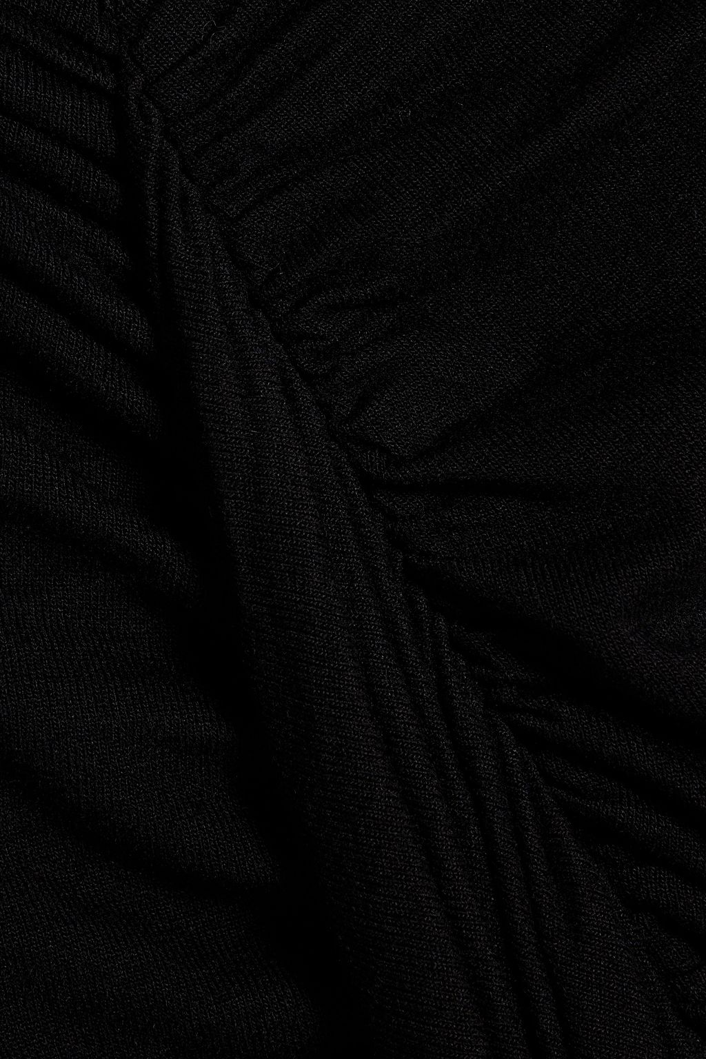 RICK OWENS LILIES Fog ruched jersey midi pencil skirt