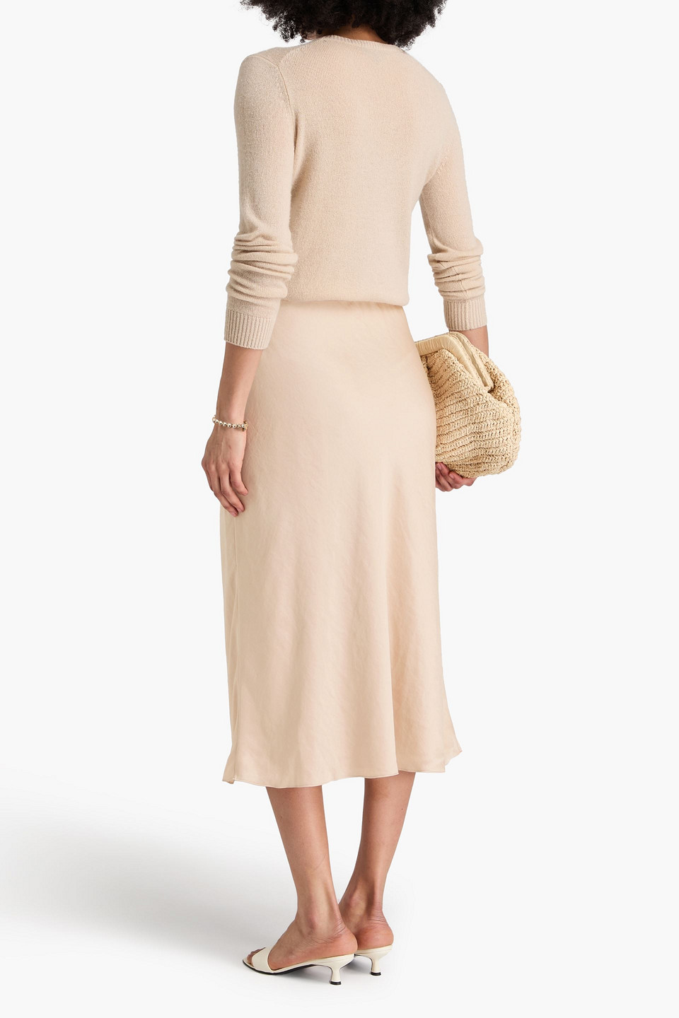  Theory - Midirock Aus Satin - Neutral - L 