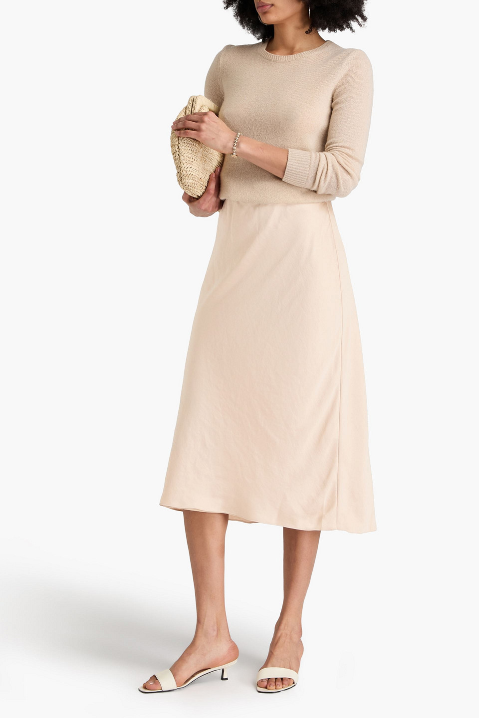  Theory - Midirock Aus Satin - Neutral - L 