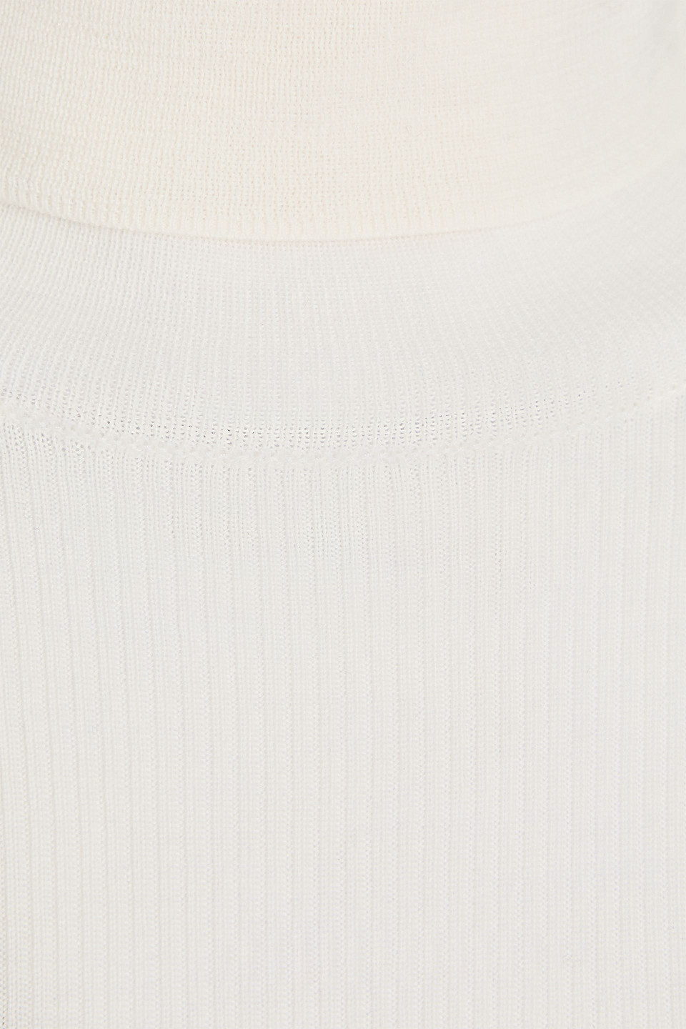 Theory Gerippter Rollkragenpullover Aus Merinowolle In Elfenbein