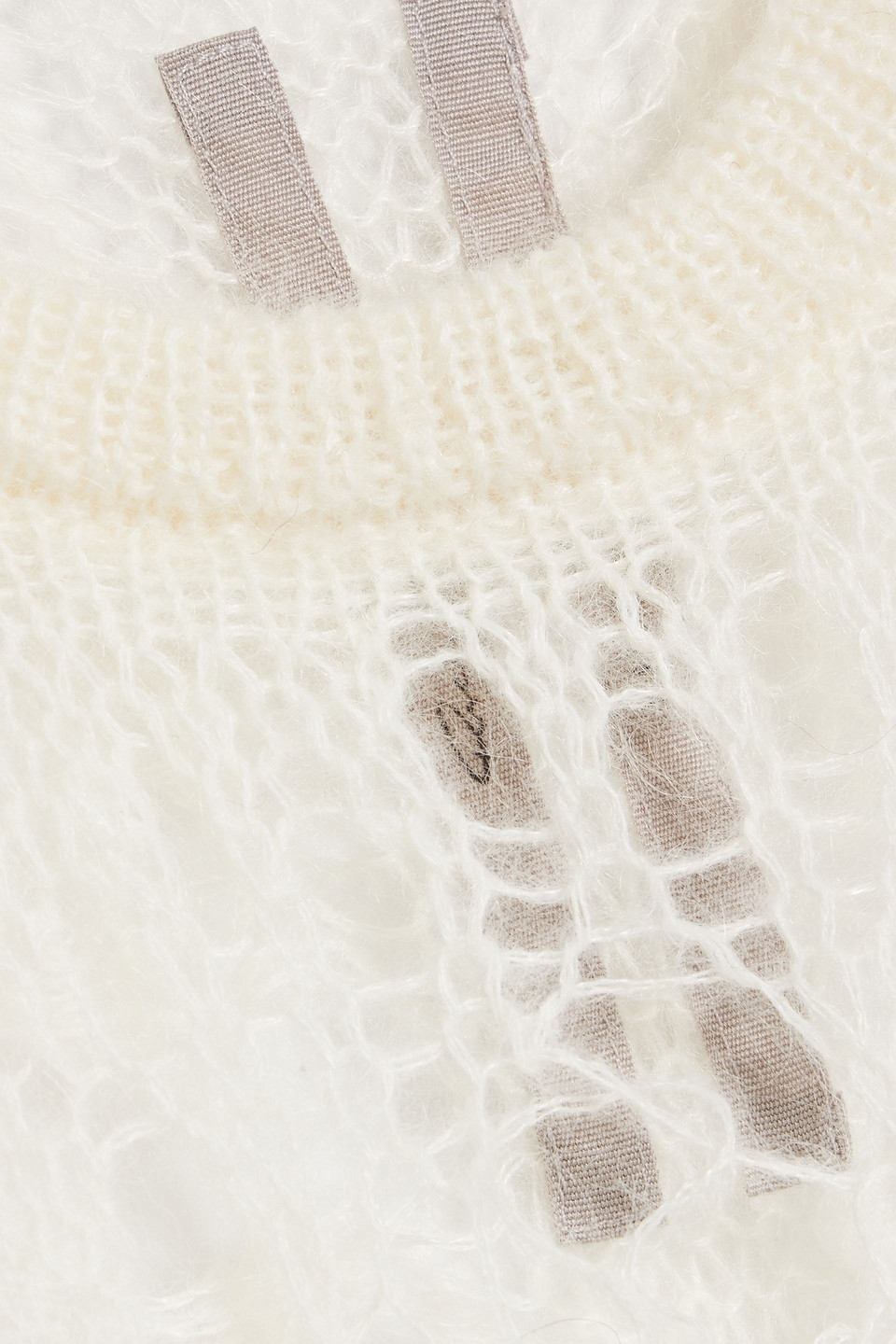Rick Owens Spider Open-knit Top In Ivory