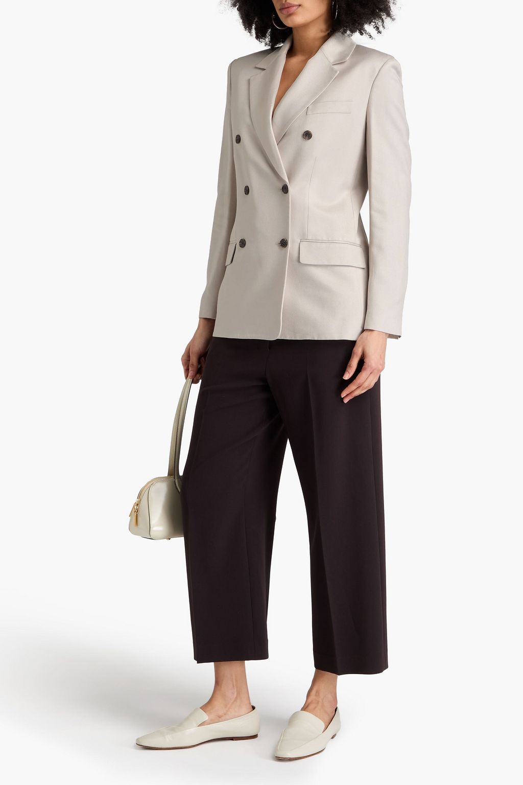 THEORY Double-breasted twill blazer