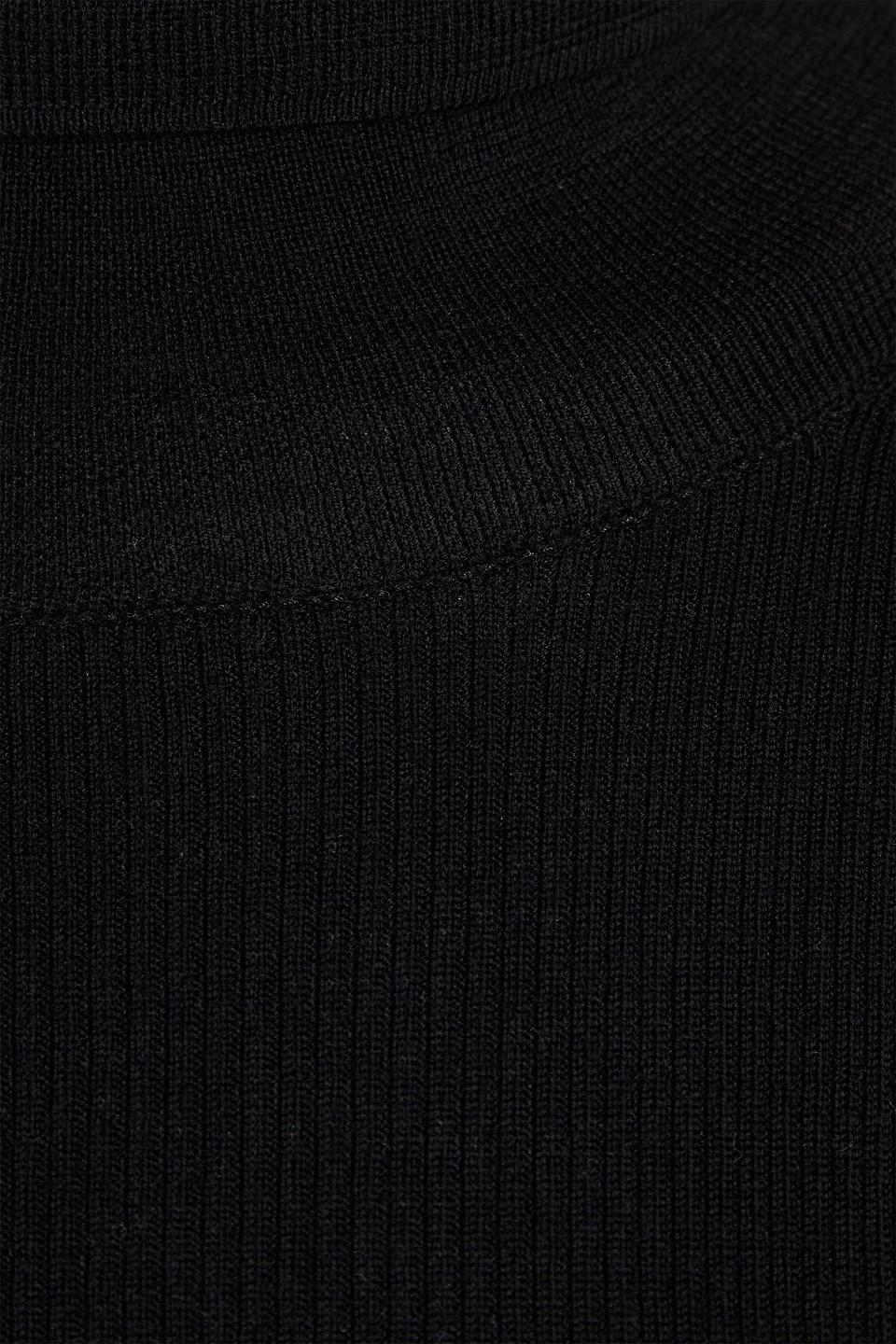 Theory Gerippter Rollkragenpullover Aus Merinowolle In Schwarz