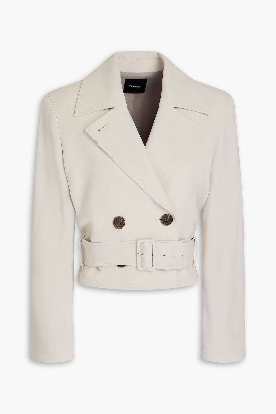 THEORY CROPPED CREPE JACKET
