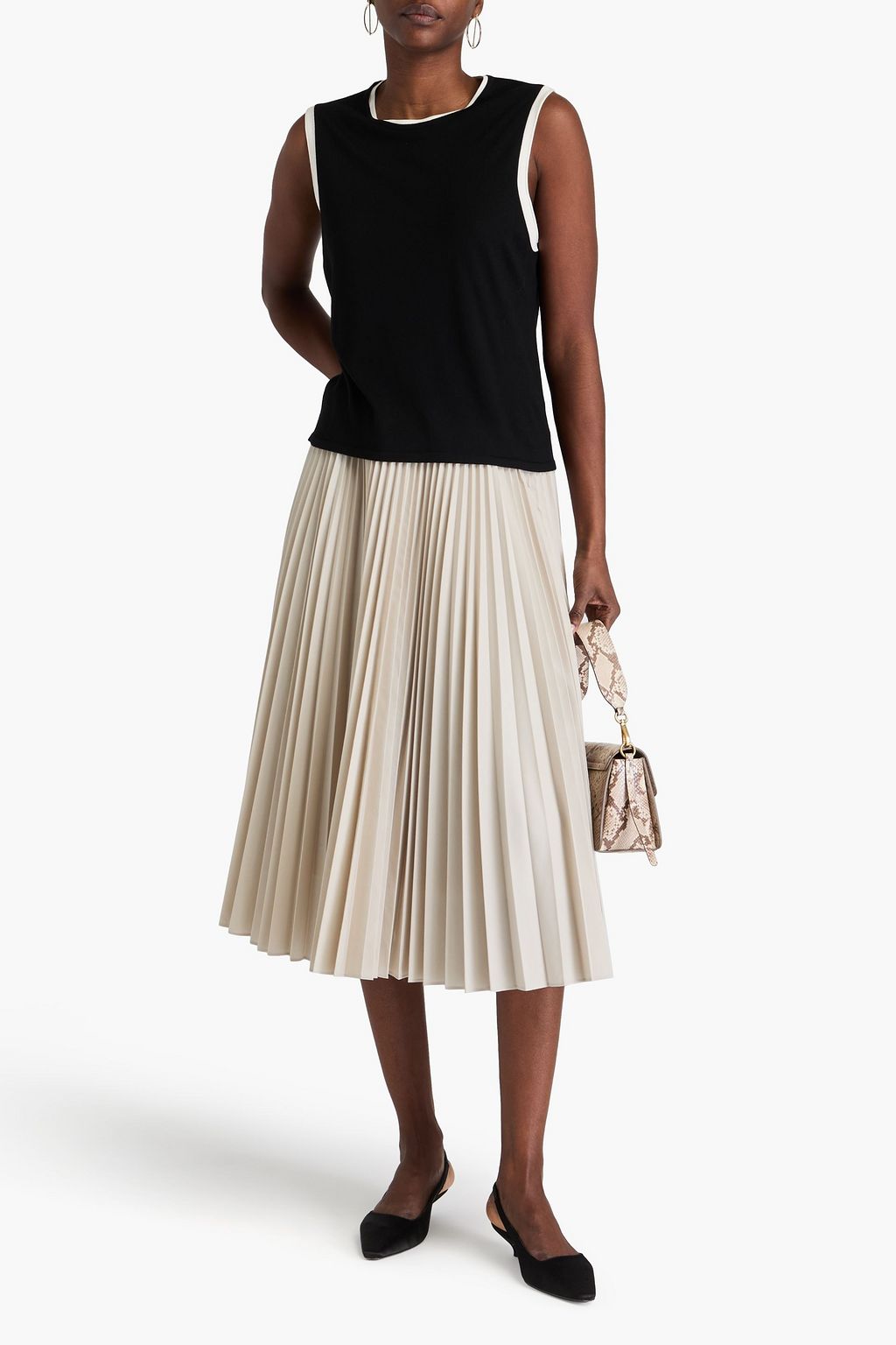 THEORY Wool-jersey top