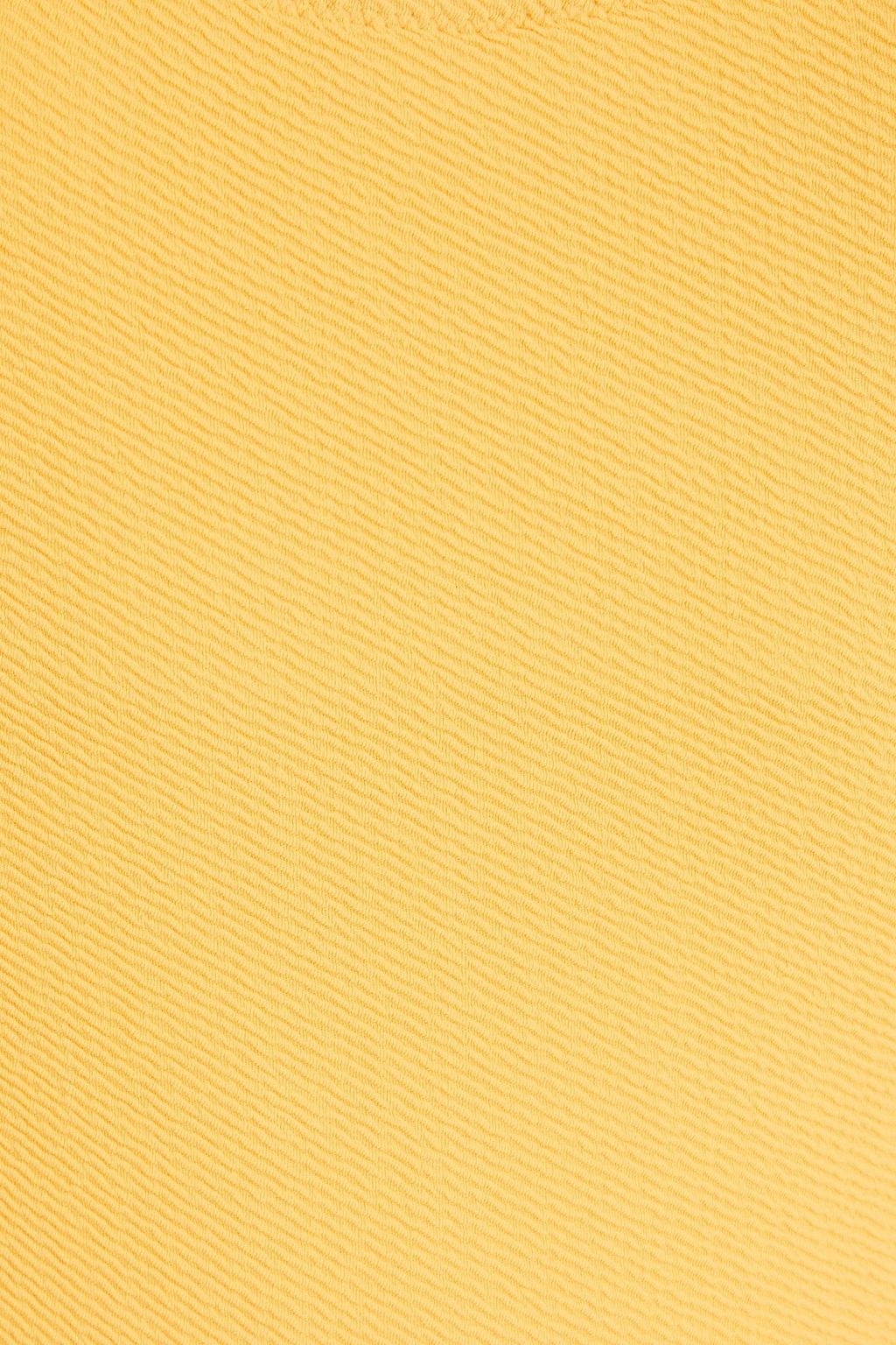SOLID & STRIPED لباس سباحة "ذا لويلا" من نسيج سيرساكر المطاطي بتصميم مخطط