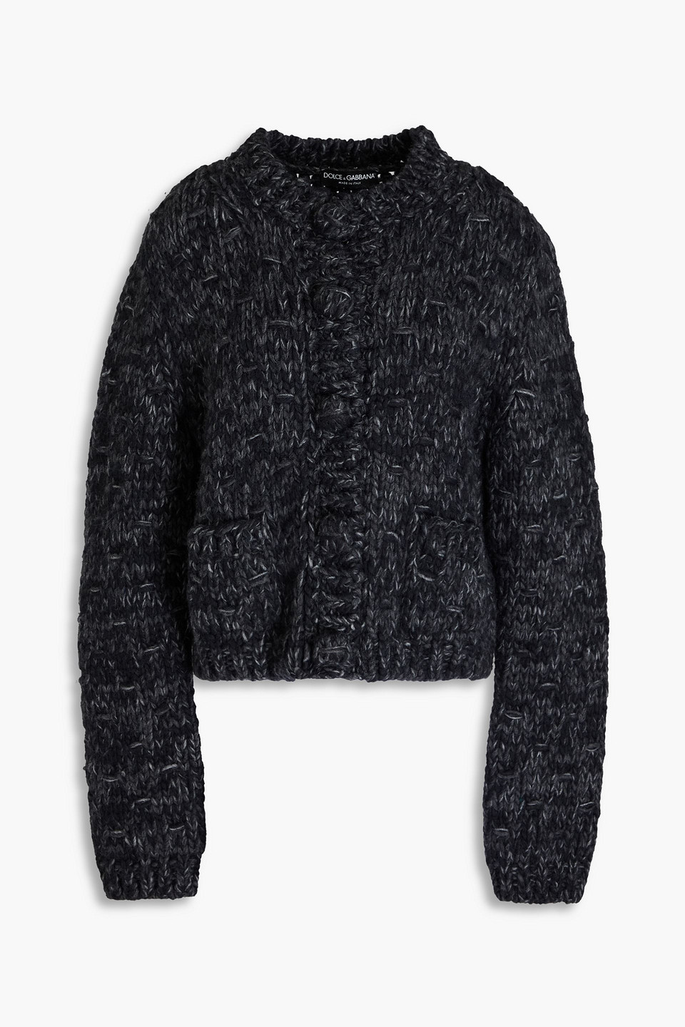 Dolce&Gabbana - Mélange knitted cardigan - Gray - IT 42