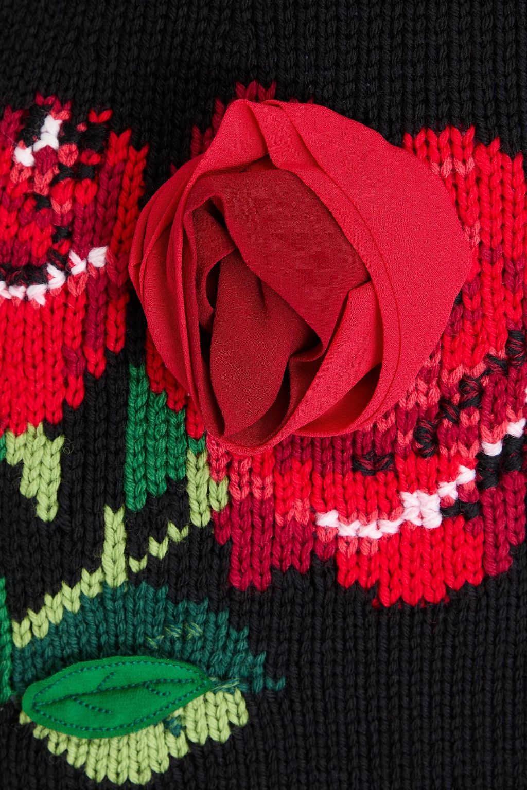 DOLCE&GABBANA تنورة من مزيج الكشمير والصوف بحبكة الجاكار
