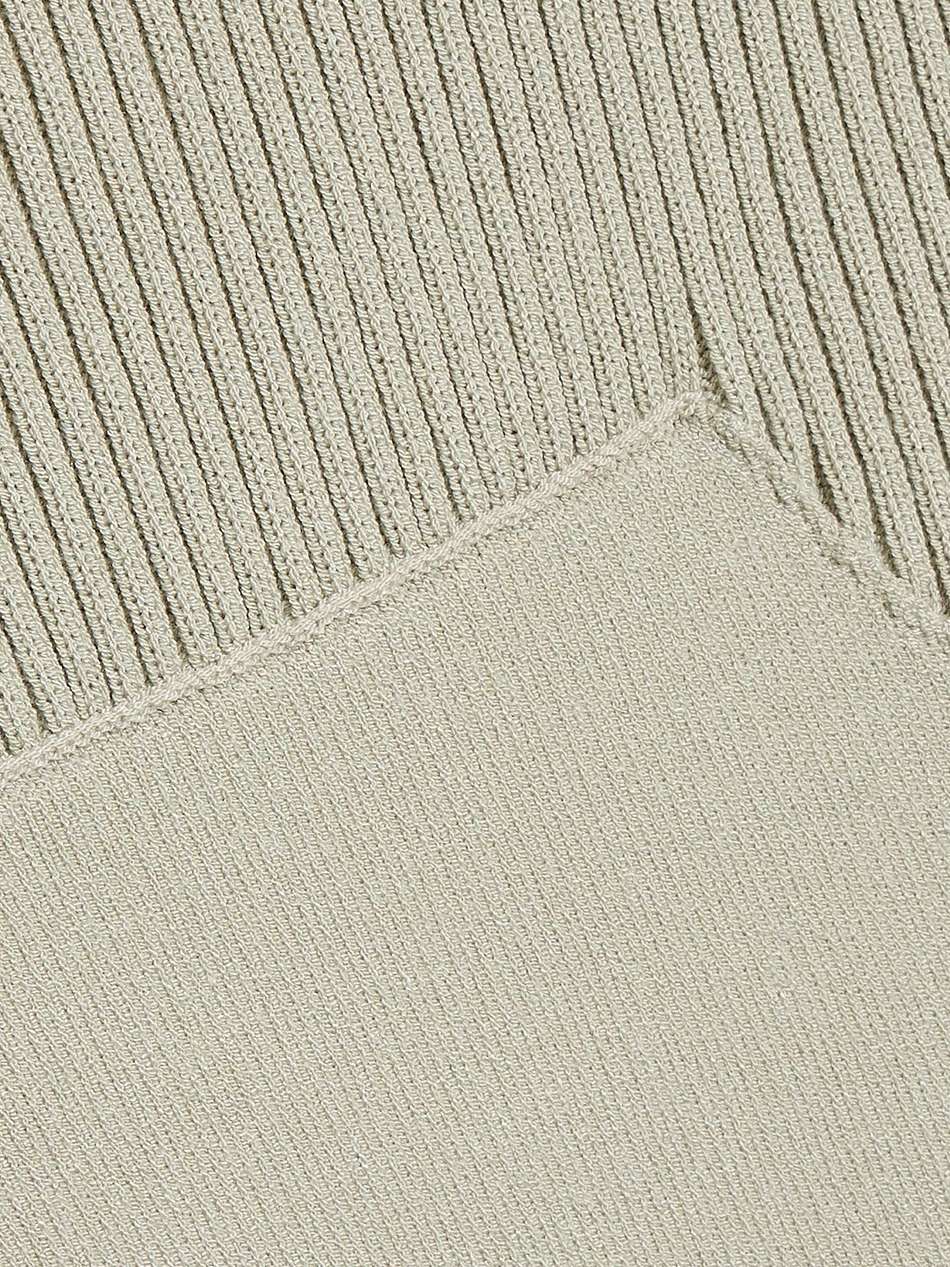 column cutout stretch-knit midi dress