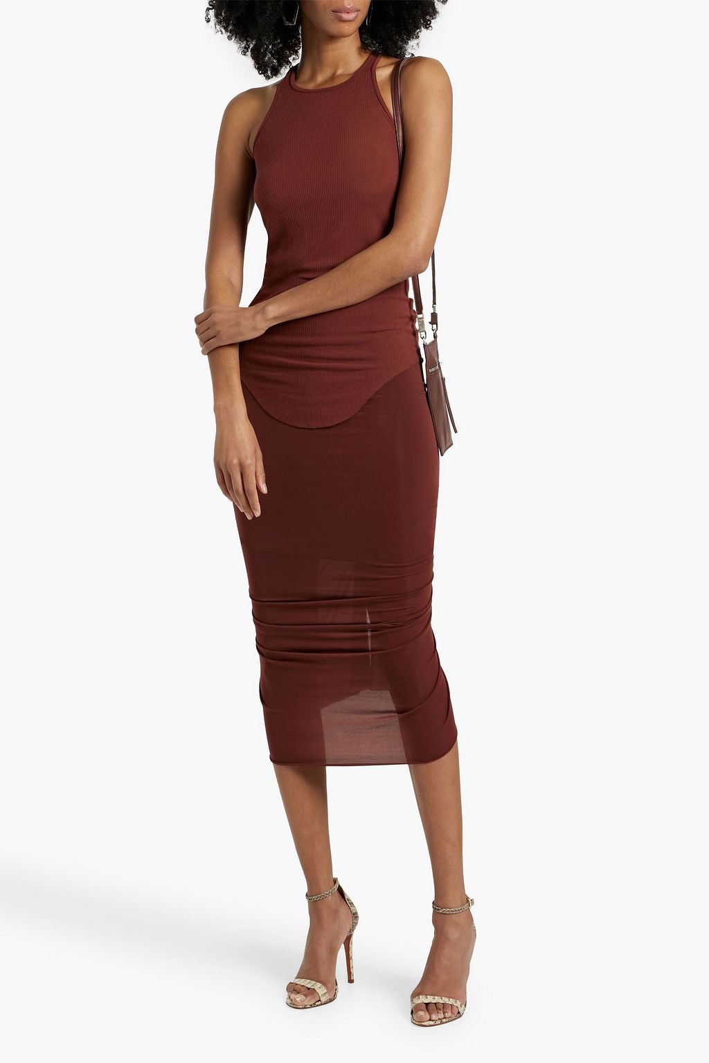 RICK OWENS Ribbed jersey tank