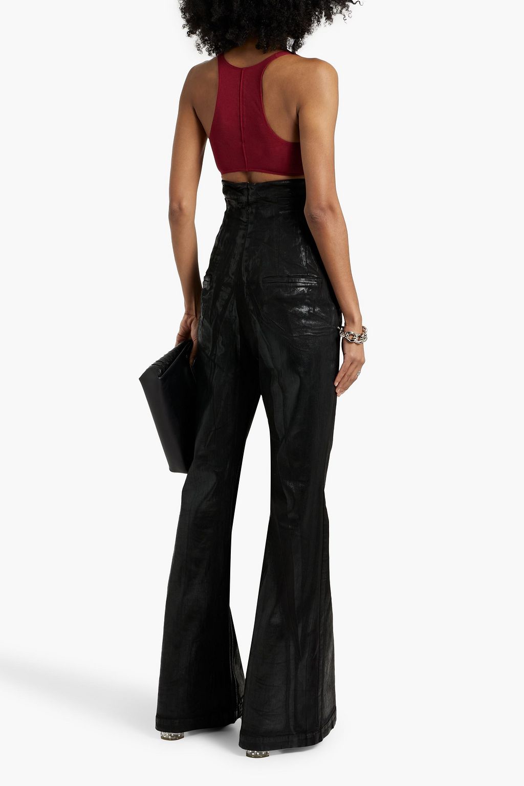 RICK OWENS Cotton-jersey bra top