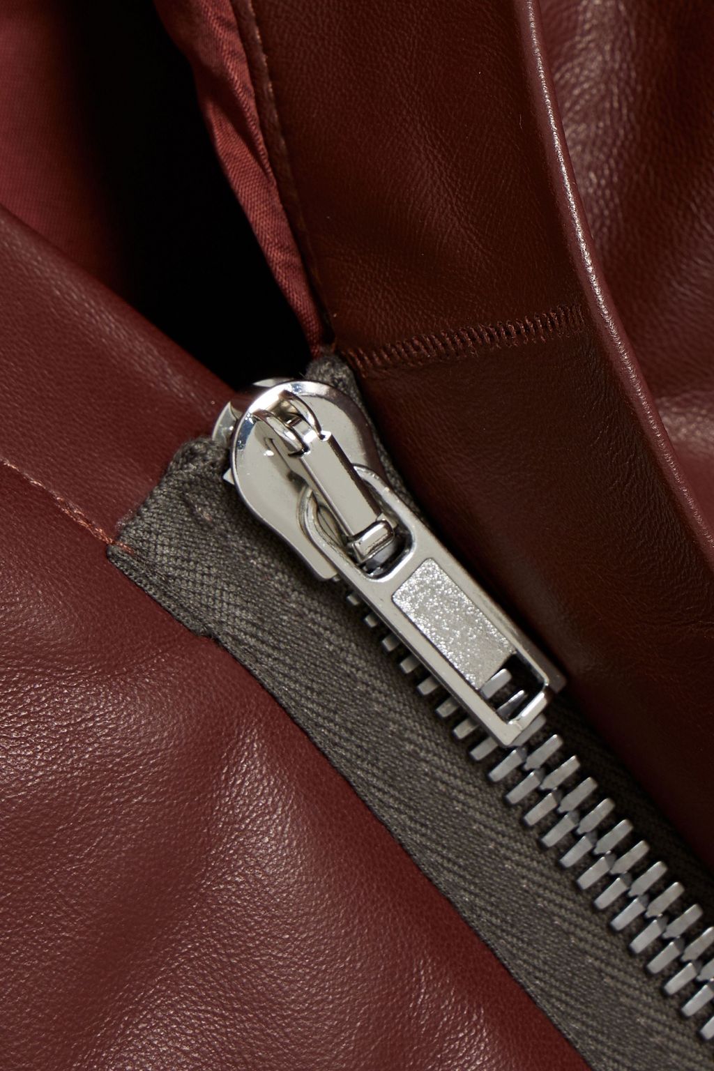 RICK OWENS Tommy jersey-paneled leather jacket