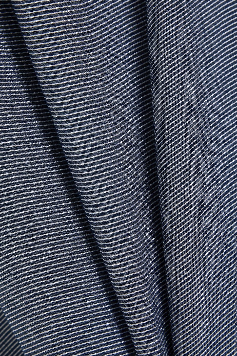 Totême Striped Woven Maxi Dress In Navy