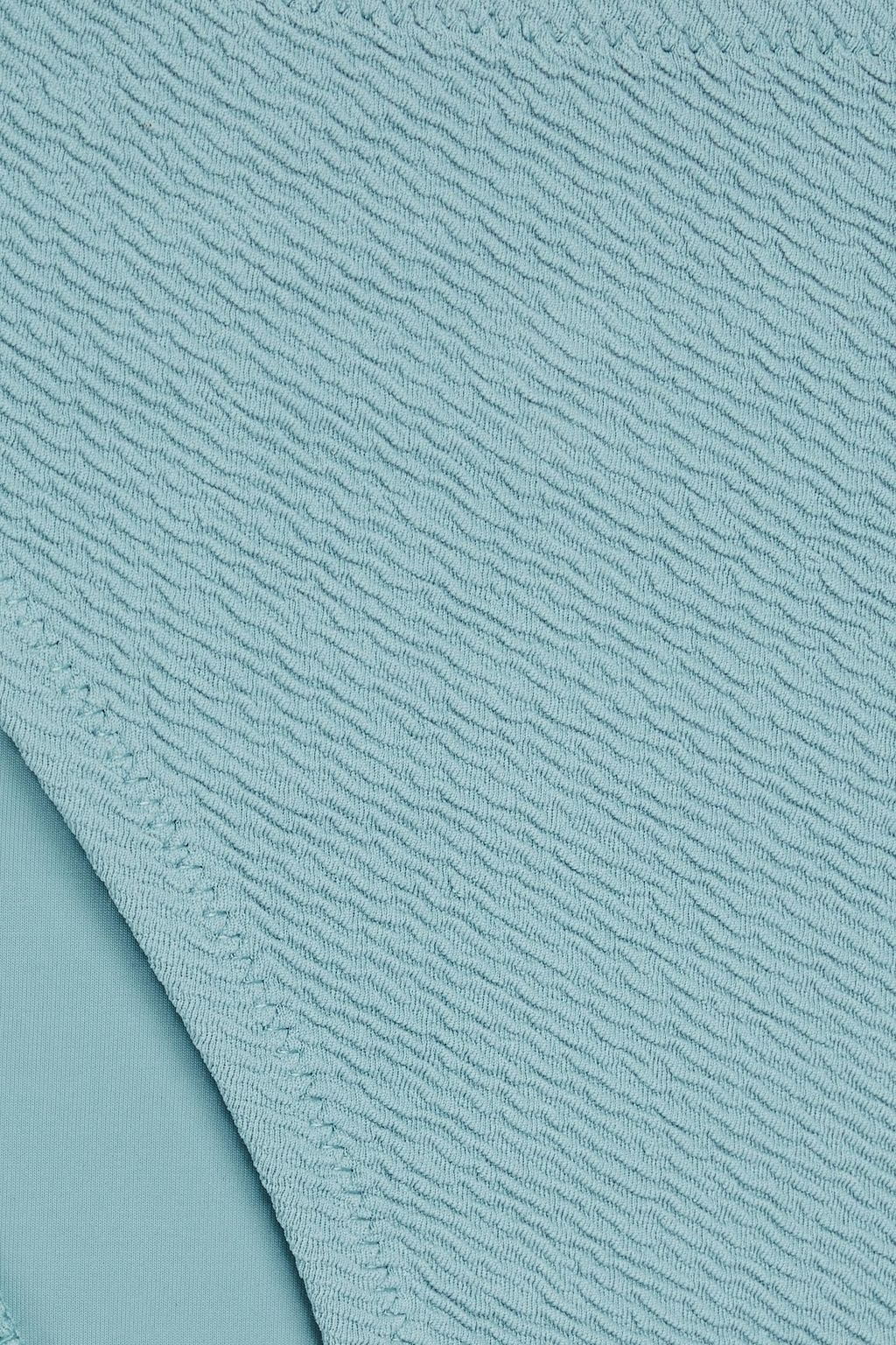 SOLID & STRIPED قطعة بيكيني سفلية "ذا باولا" مصنوعة من نسيج سيرساكر المطاطي