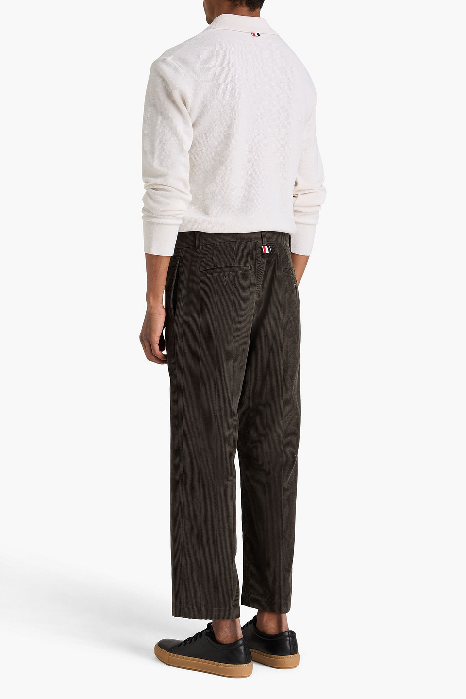 Thom Browne Cotton-corduroy Pants In Dark Gray