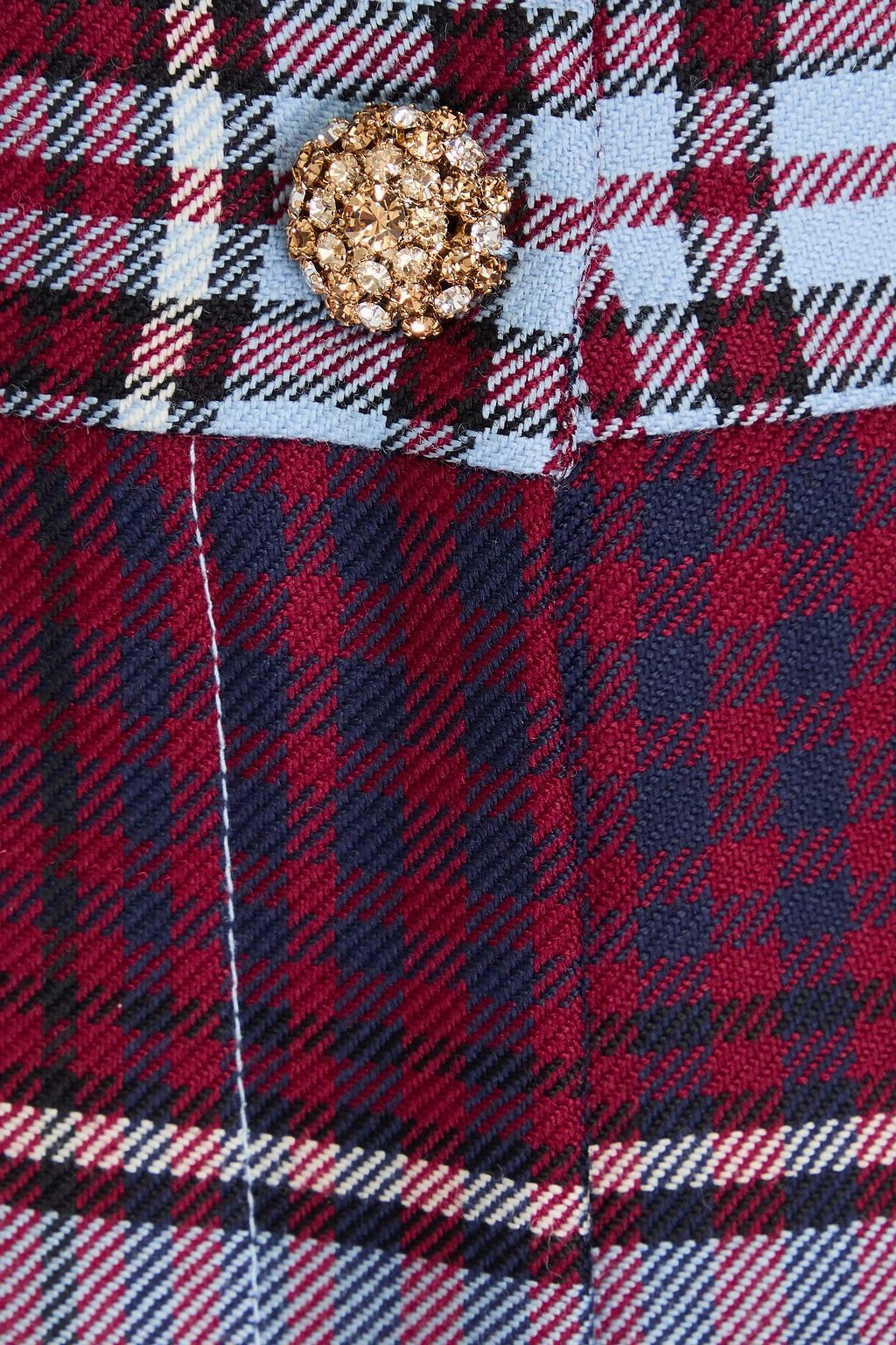 DOLCE&GABBANA ウール混ツイード ストレートレッグパンツ チェック